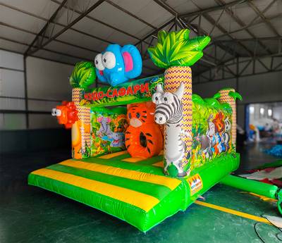 Коммерческий надувной батут «Чудо-сафари 2» 3,5*3,5*2,6 м