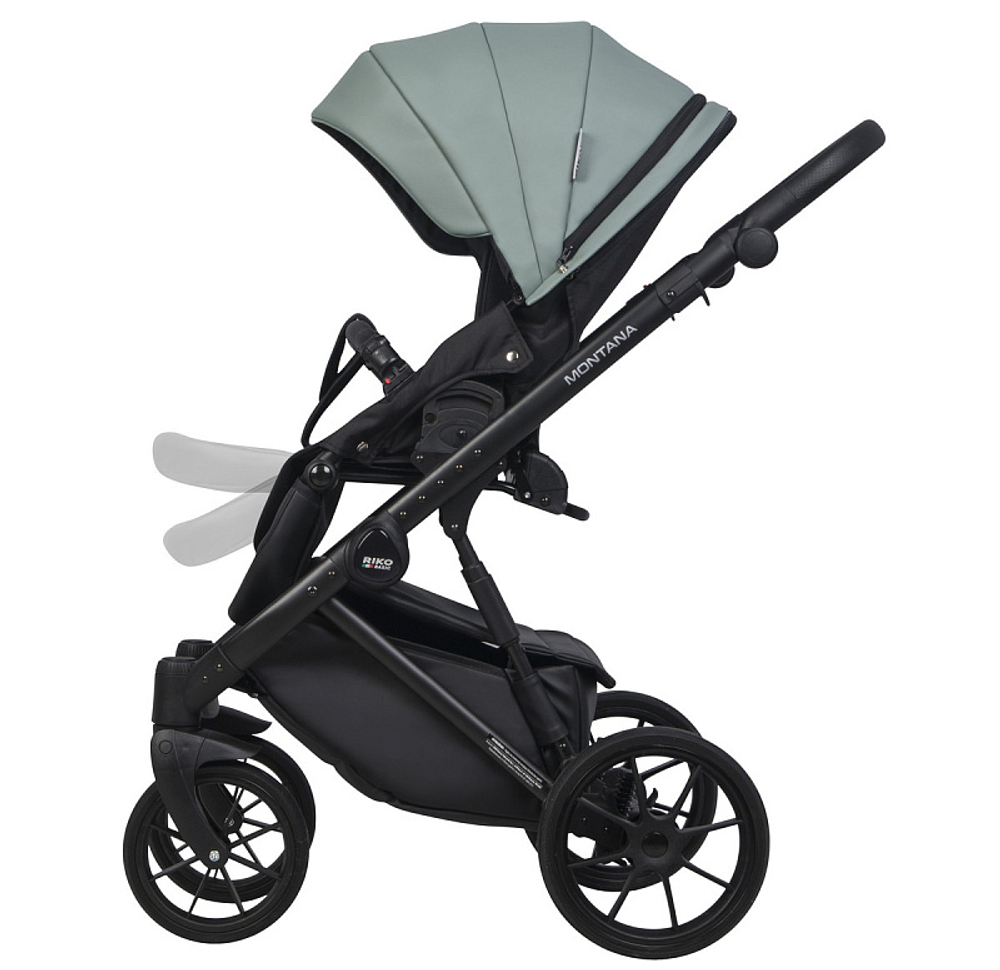 Детская коляска Riko Basic Montana Ecco 3 в 1 30 Green-Grey