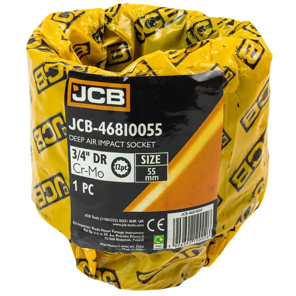 Головка ударная глубокая 3/4'', 55мм (12гр.) JCB JCB-46810055