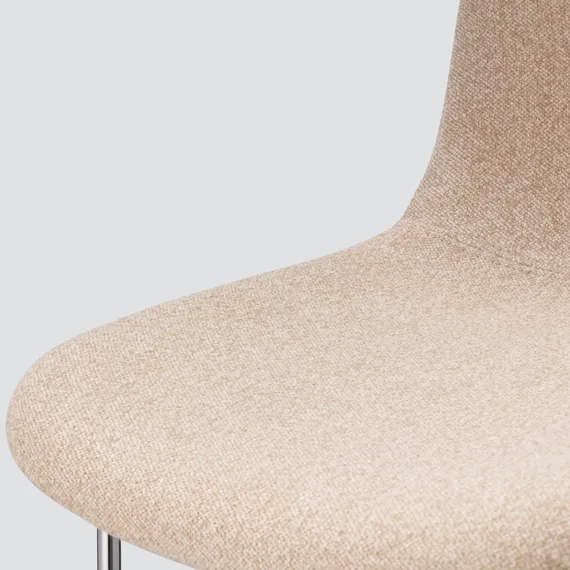 Полубарный стул Neo Soft 65 см, бежевый, ножки хром