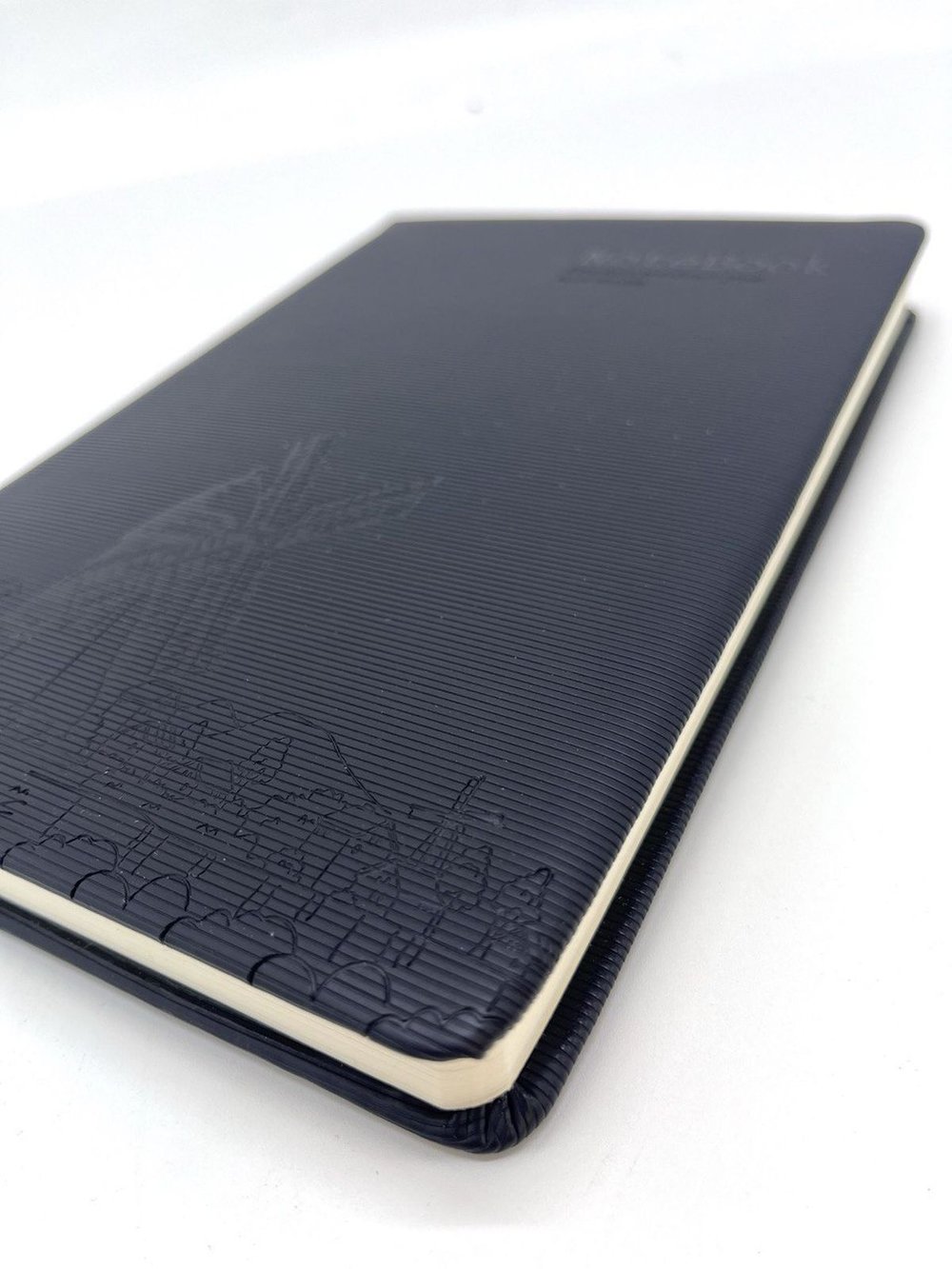 Блокнот 128 л А5 линейка мельница черный (7675-1)