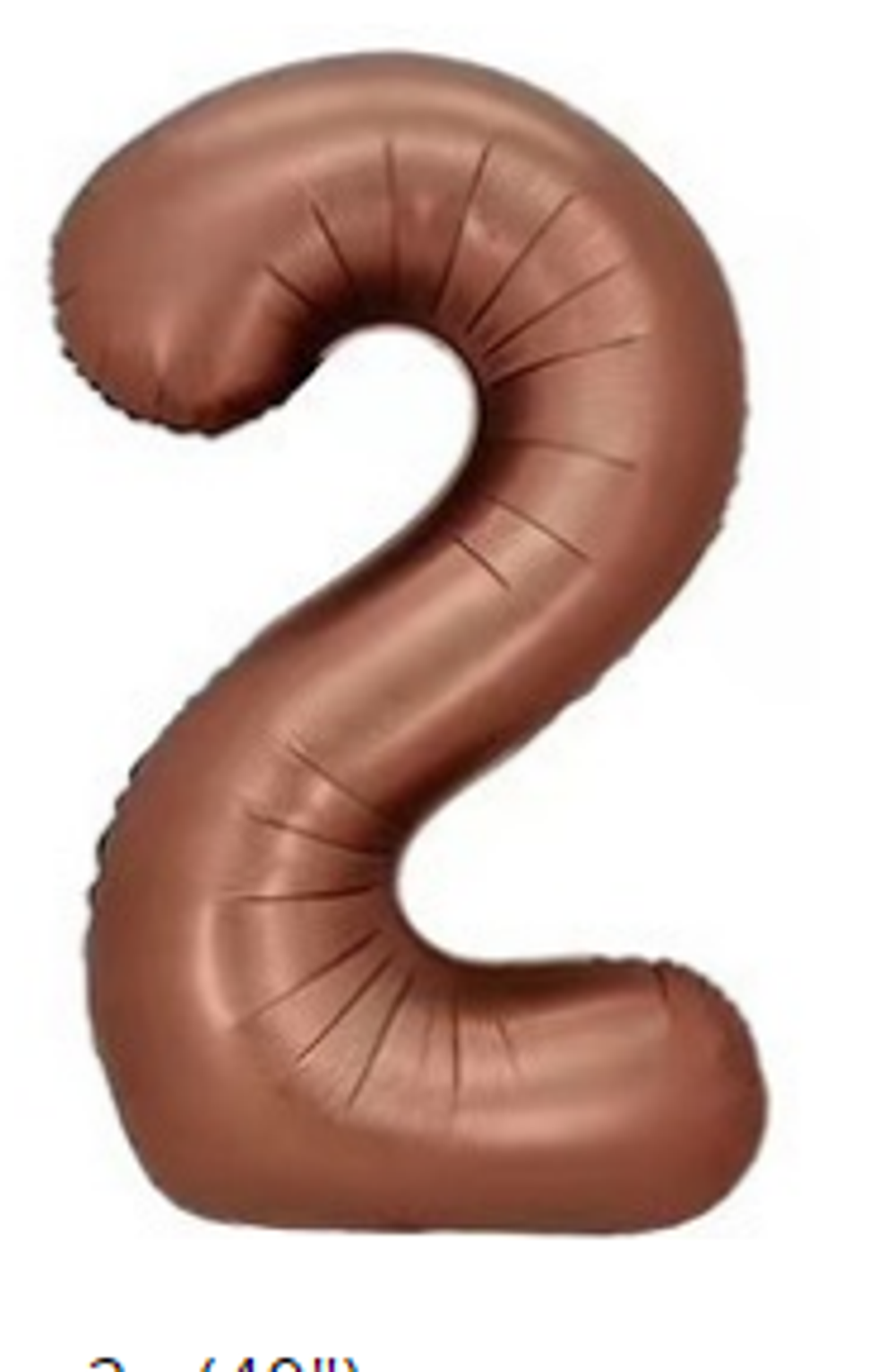 К Цифра 2 Шоколад 100 см.
