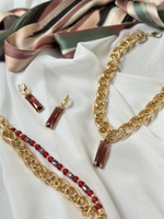 HMG 1313 Bordo Колье арт.1790