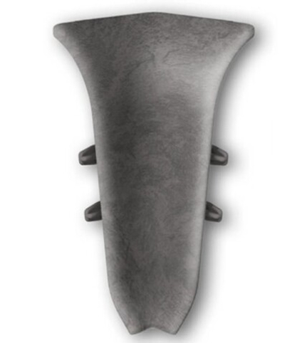 Угол внутренний для плинтуса 55мм "Идеал Классик", 548 Лофт серый