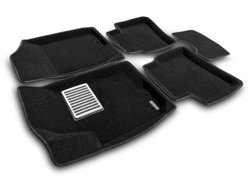 Коврики салона для KIA Ceed (2006-2012)/ Cerato (2010-2012)HYUNDAI i30 (2009-2011)/Elantra (2006-2008) Euromat 3D Lux черные. Арт. EM3D-002722