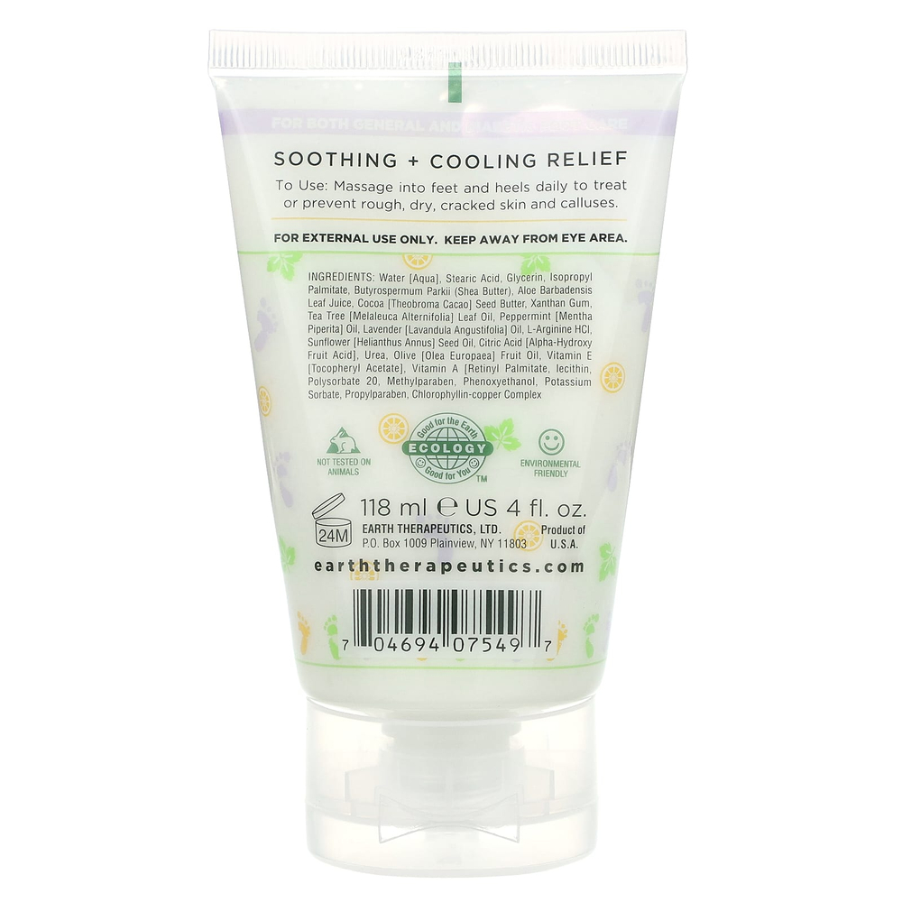 Earth Therapeutics, Intensive Heel Repair, для сухой, потрескавшейся пятки, 118 мл (4 жидк. унц.)