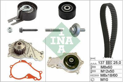 INA - 530037530-INA - Water Pump & Timing Belt Set - &lt;&lt; PROVJERITE LISTU DIJELOVA NA TIPKU ISPOD KATALOSKOG BROJA