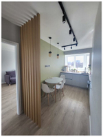 Реечная перегородка из Бука 40х60мм