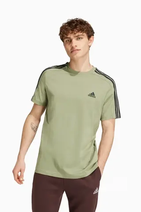 Футболка adidas Essentials Single 3S Tee - зеленый