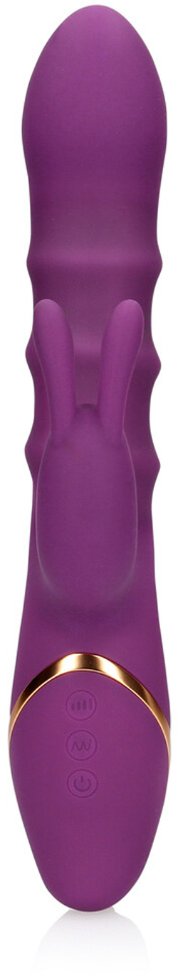 Shots Media Orchidee Purple - Вибратор с тремя движущимися кольцами