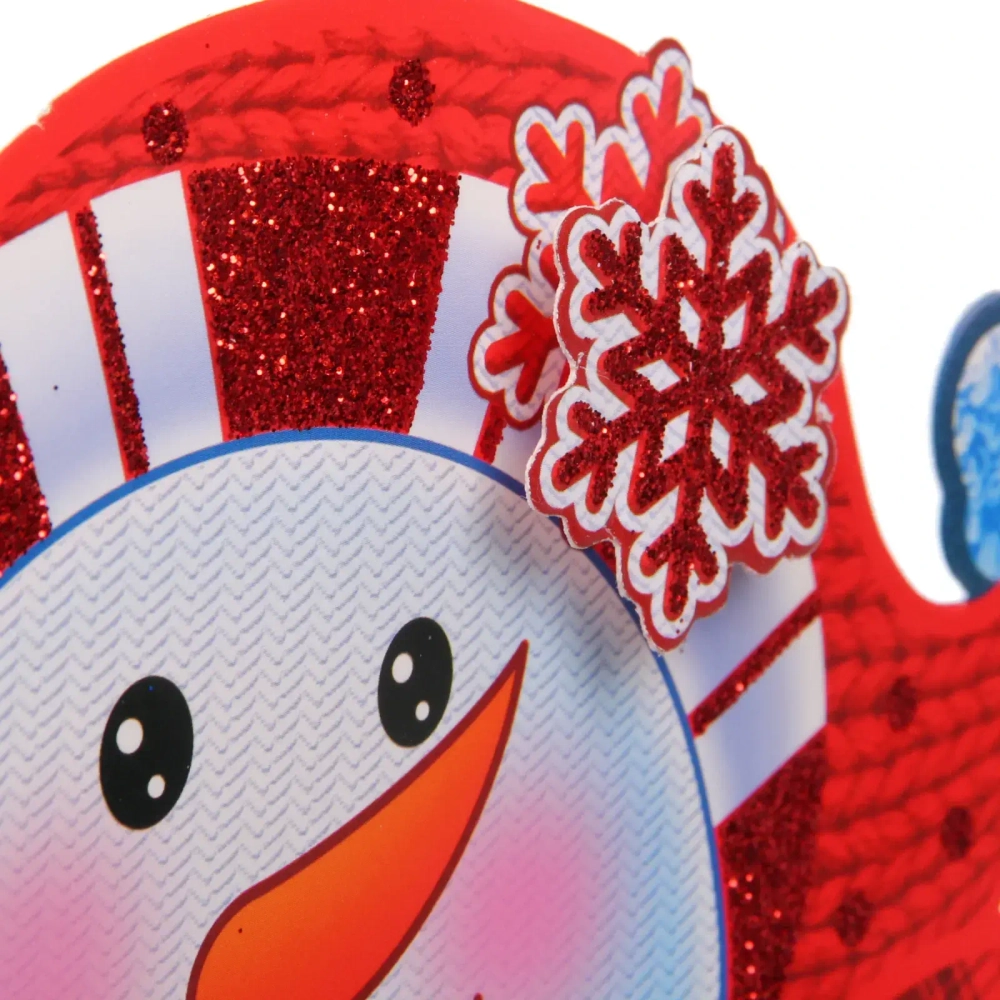 Плакат «Весёлые снеговики - С Новым Годом!» 50 см