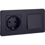 Выключатель 1-кл. Inspiria 10А IP20 250В 10AX механизм антрацит IEK 673603