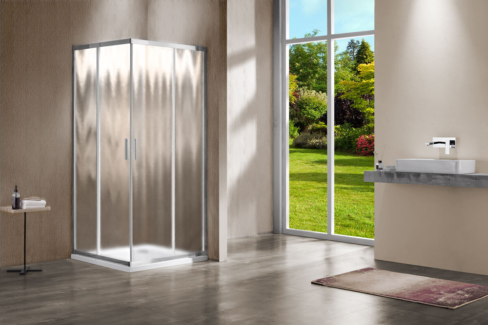 Душевой уголок Garda VSS-1G8012CH, 1200*800, хром, стекло шиншилла