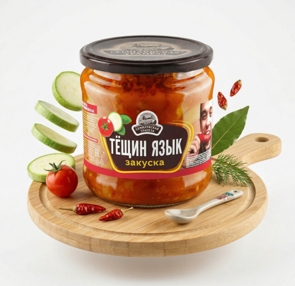 Закуска Тещин Язык Семилукская Трапеза, 460гр