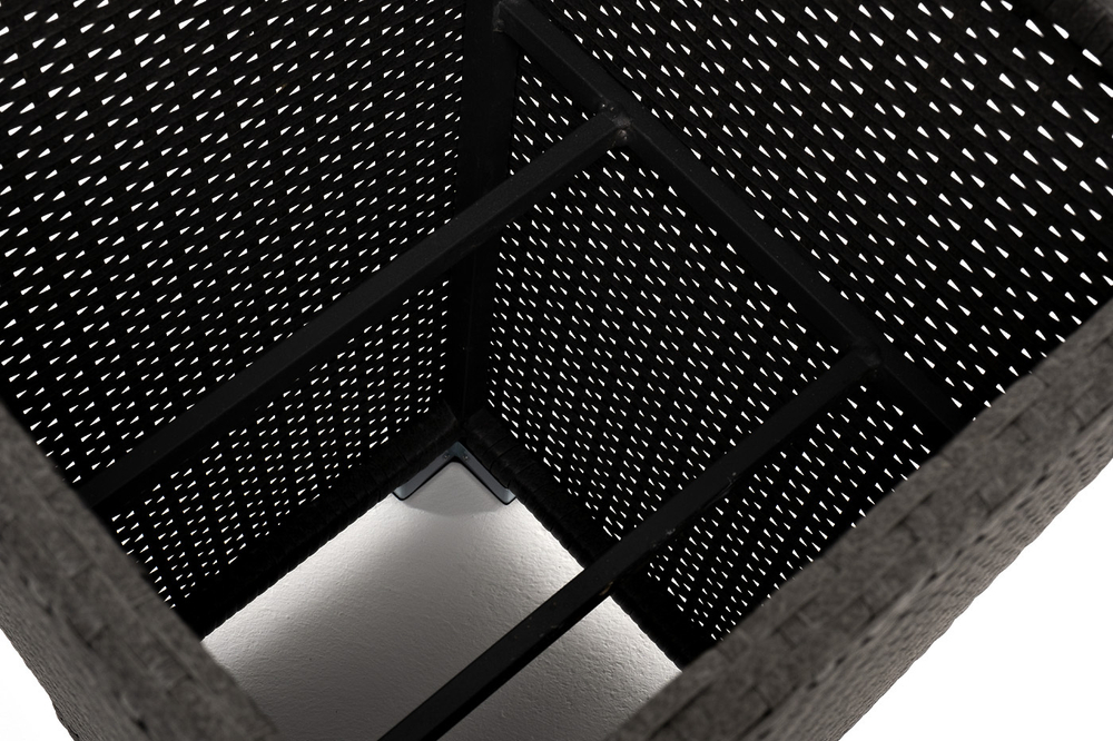 "Капучино" кашпо для цветов плетеное из искусственного ротанга, цвет коричневый