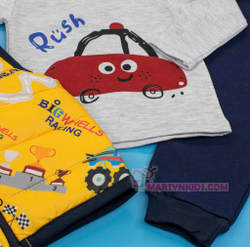 теплый костюм-тройка АВТОМОБИЛЬЧИК с жилеткой 4775