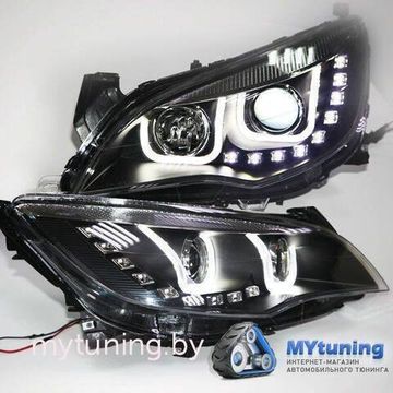 Передние фары Opel Astra J u style