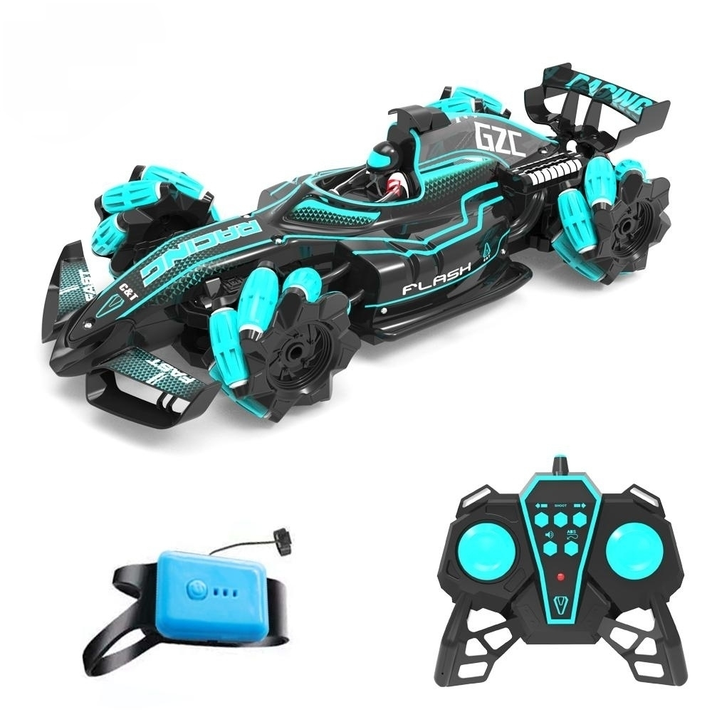 Машинка супергоночная для трюков и дрифта 4WD / Формула F1, на Р/У пультом и жестами "Light Spray - RACING CAR - NO.HD3999"