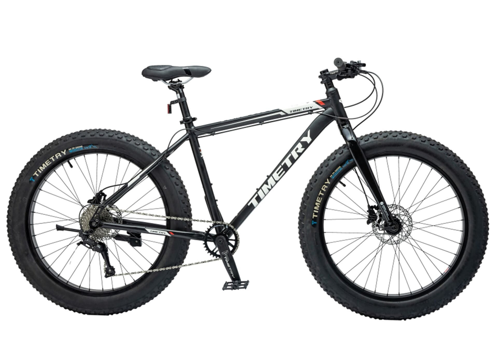Велосипед 26" TIMETRY TT406 9 ск. черный Фэтбайк