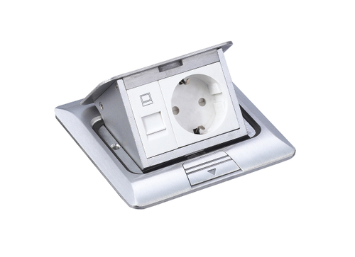 Выдвижной блок на 3 модуля, алюминий