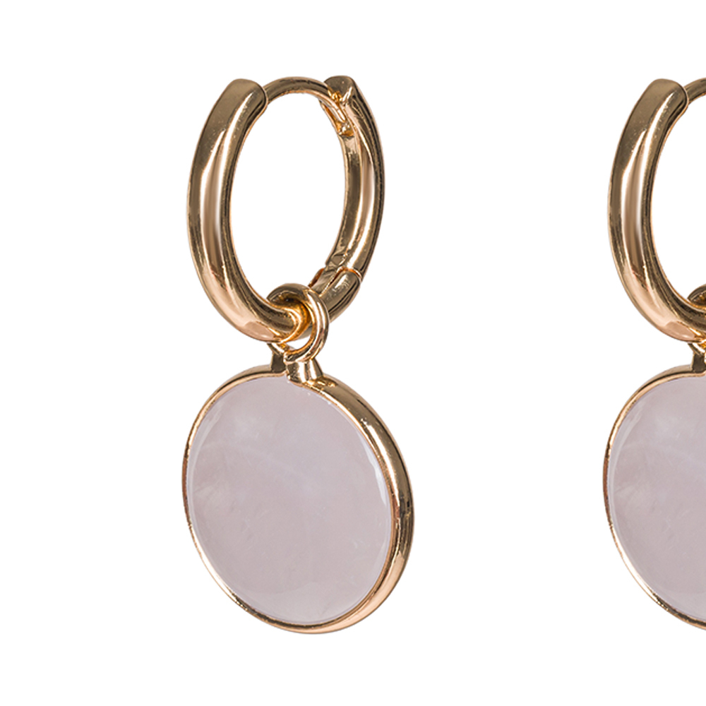 Серьги Fiore Luna ROSE QUARTZ LE1118 R/G