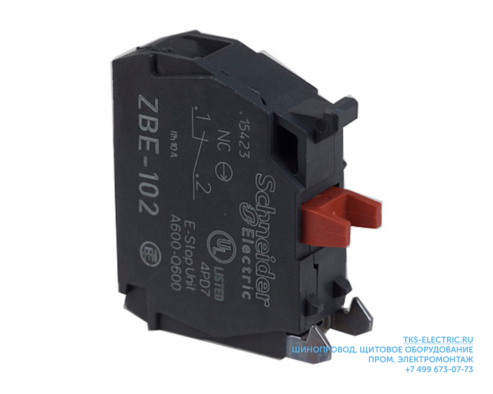Schneider Electric XB5 Блок контактный 1НЗ 3А 240В для кнопок и переключателей XB4, ХВ5
