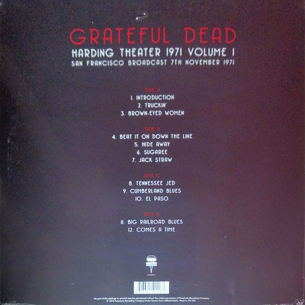 Grateful Dead / Harding Theater 1971 Volume 1 (2LP)