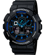 Японские наручные часы Casio G-SHOCK GA-100-1A2 с хронографом