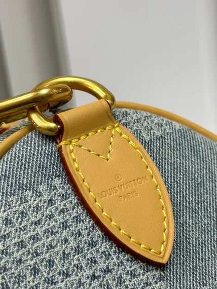 Сумка Louis Vuitton Speedy с плечевым ремнём синий