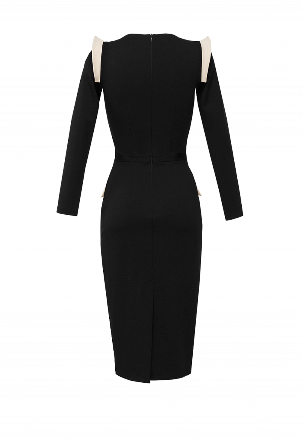 Платье футляр с баской 08-19FW