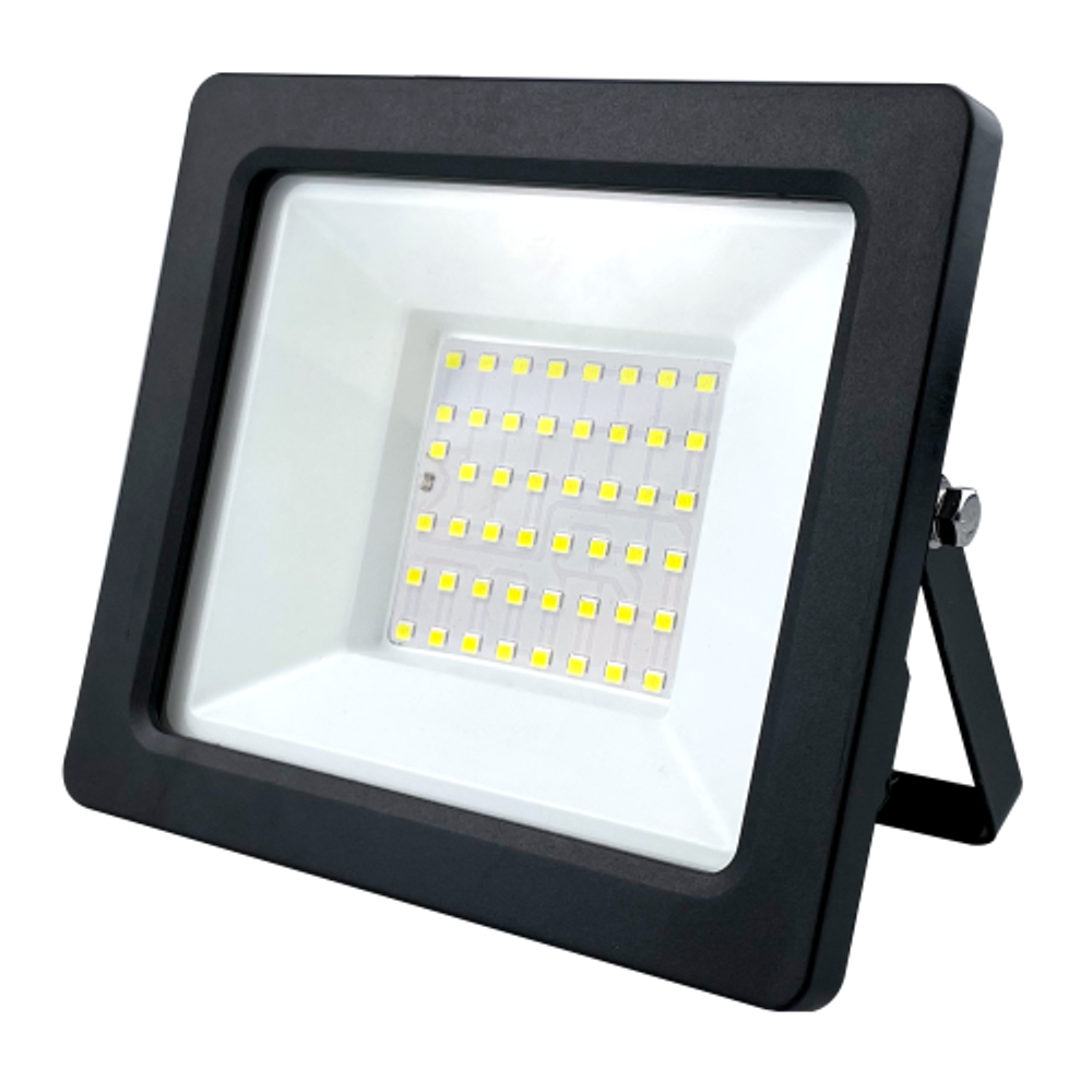 Прожектор светодиодный уличный ЭРА LPR-042-3-65K-050 50Вт 6500К 4000лм IP65 с встроенным фотореле | Прожекторы Стандарт