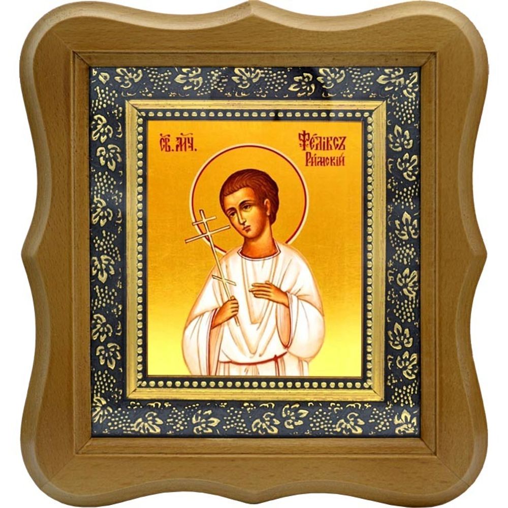 Феликс Римский Святой мученик. Икона на холсте.