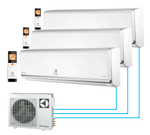 Мульти сплит-система Electrolux на 3 комнаты (20+20+20 кв.м.)