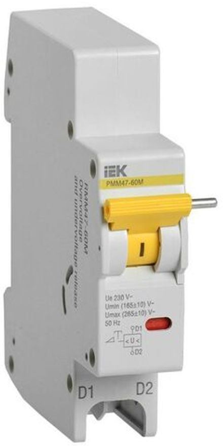 Расцепитель минимального и максимального напряжения РММ47-60М на DIN-рейку для ВА47-60M KARAT IEK MVA31D-RMM