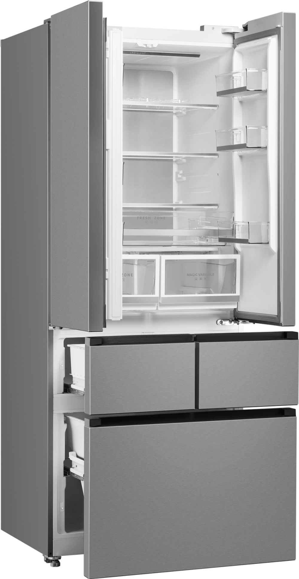 Холодильник Weissgauff INVERTER NO FROST INOX WFD 450