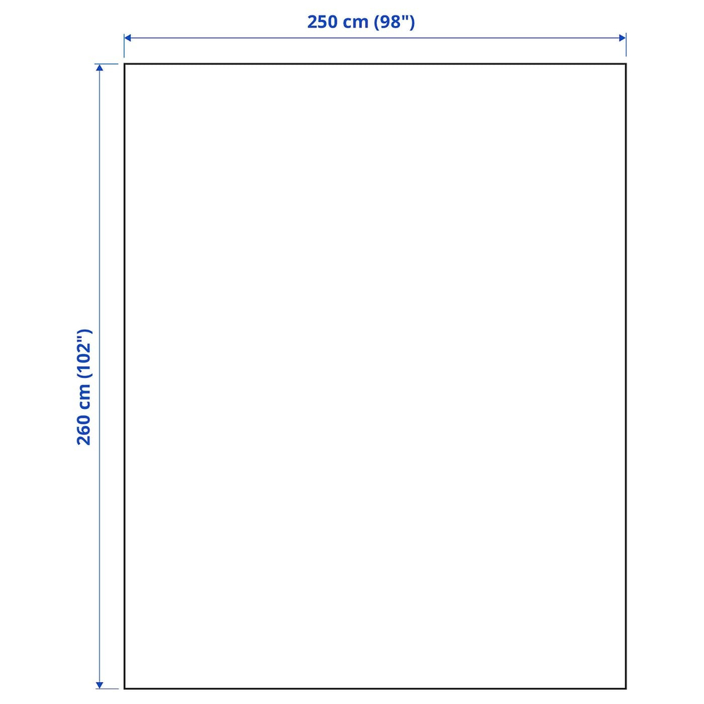IKEA PRAKTVIAL  (ИКЕА ПРАКТВИАЛ)  -  Покрывало, кремовое, 260x250 см