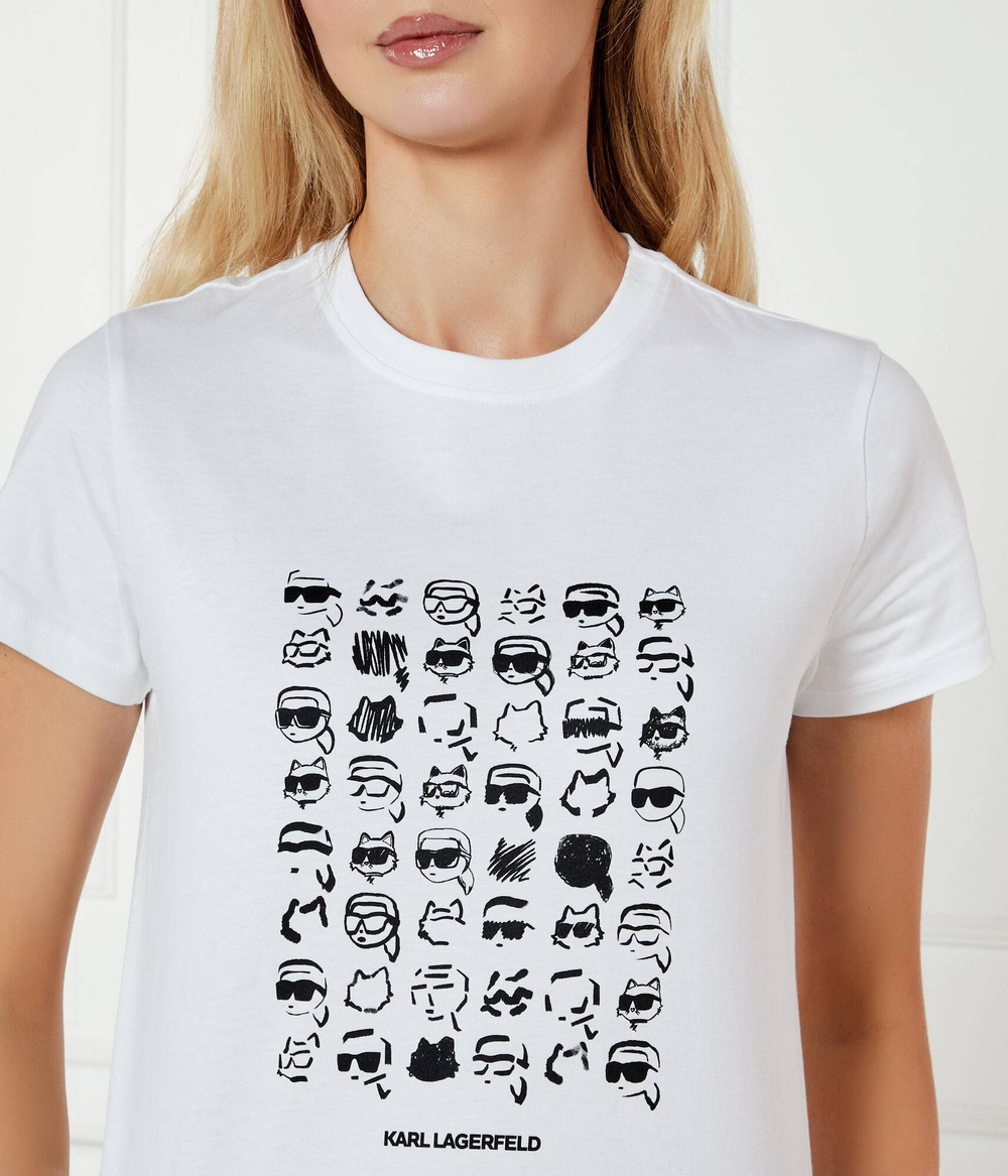 Футболка IKON SEASONAL LOGO Karl Lagerfeld - белый(A1W17124)