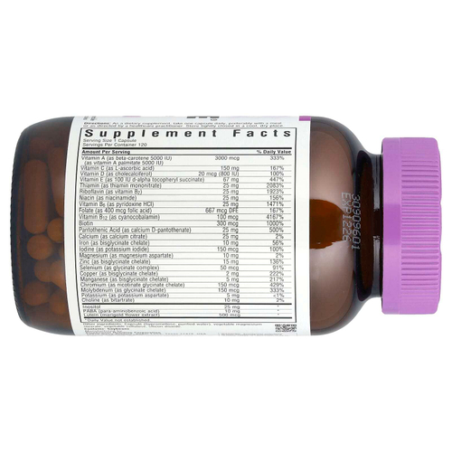 Bluebonnet Nutrition, MultiONE®, для приема одной дозы на день, 120 растительных капсул