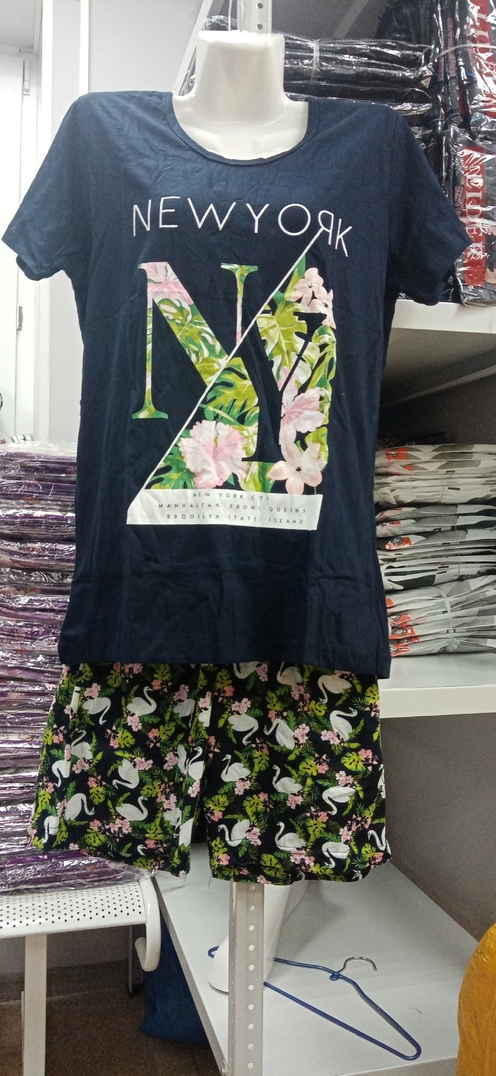 Пижама женская шорты+футболка ФШ0003