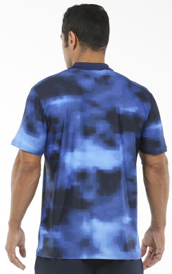 Мужское теннисное поло Bullpadel Versalles Polo Man - oceano profundo