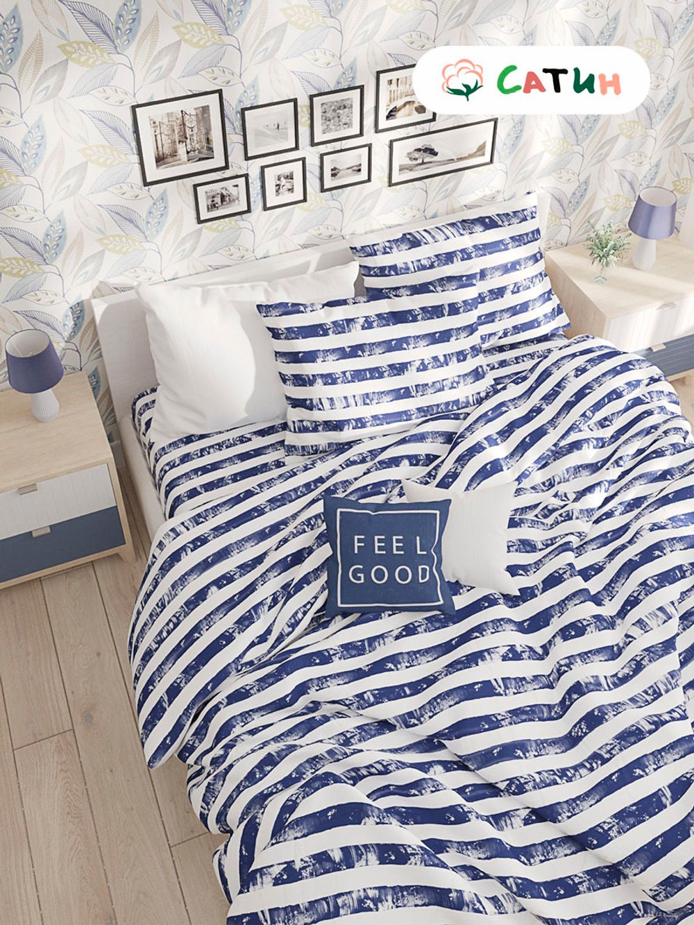 Пододеяльник Milky Garden "Crane" евро 200х215 см