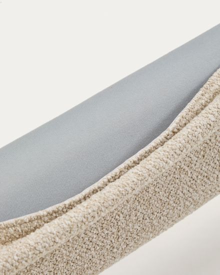 Кровать Odina из ткани букле цвета экрю 160 x 200 см