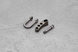 Застежка с регулировкой D-образная 19x40мм (старый никель)