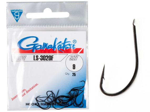 Крючки Gamakatsu LS-3020F HOOKS BLACK разм. 09 25шт.