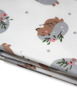 Пеленка Лесной ёжик фланель 90*130 RinaAmari