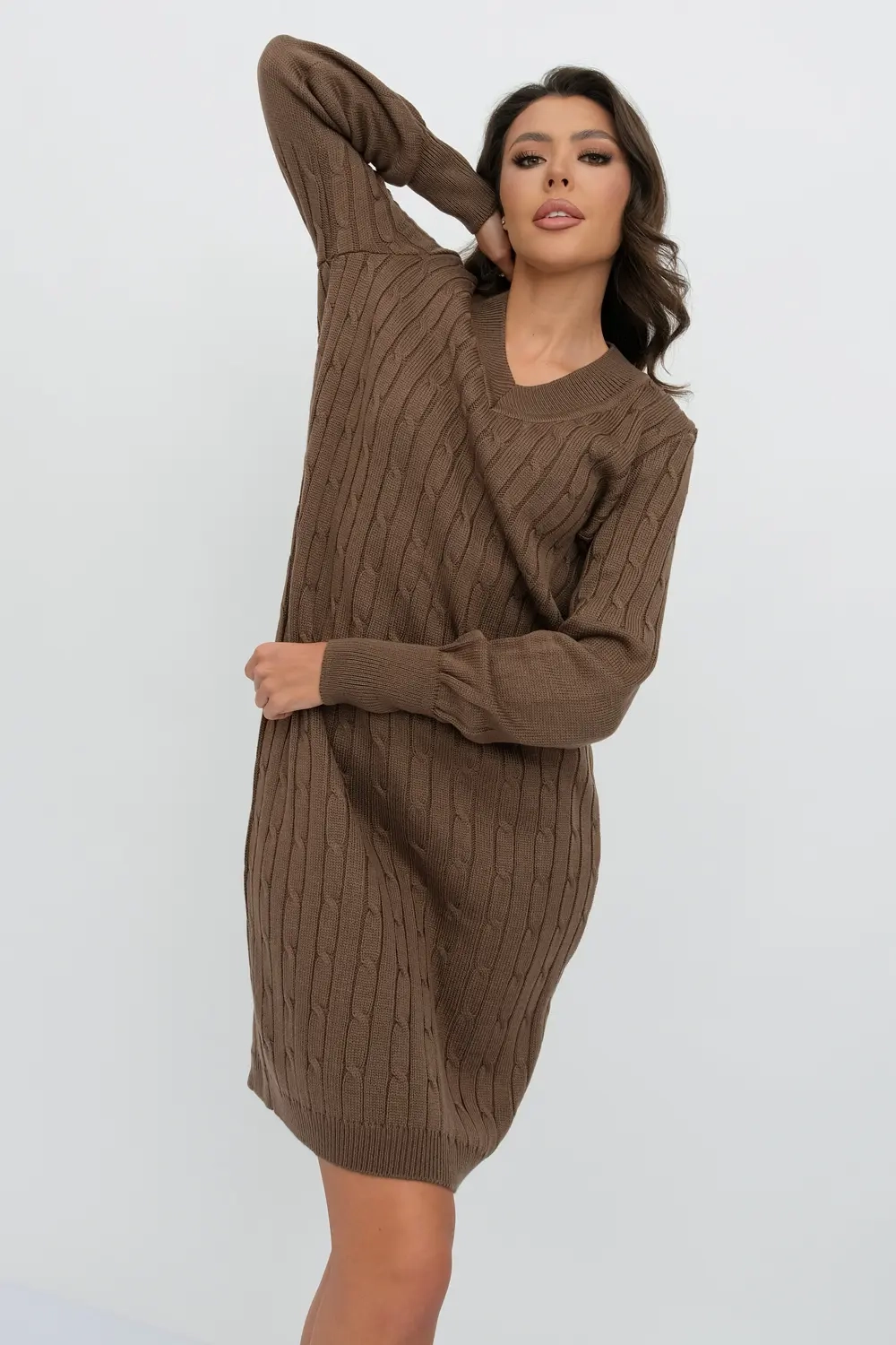 Платье М 2991/кофе