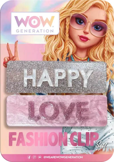Набор из 2 заколок для волос WOW Generation розовый