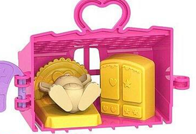 Игровой набор "Зайкин Домик. Спальня" (бирюз.)