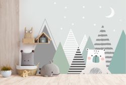 Фотообои для детской горы