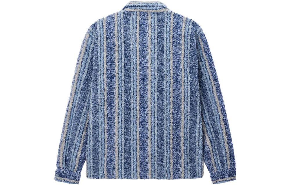Куртки Stussy FW 23 Stripe Sherpa Shirt, 1110197